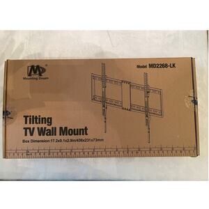 Mounting Dream Universal Tilting TV Wall Mount Bracket MD2268-LK for 37-75" LED